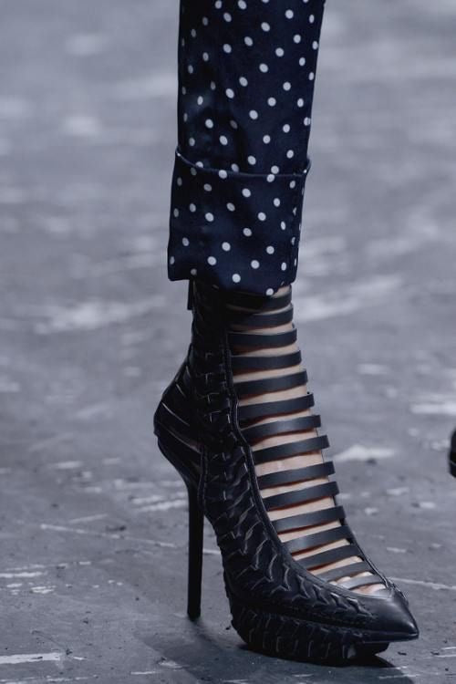 HAIDER ACKERMANN SPRING 2013 WOVEN HEELS