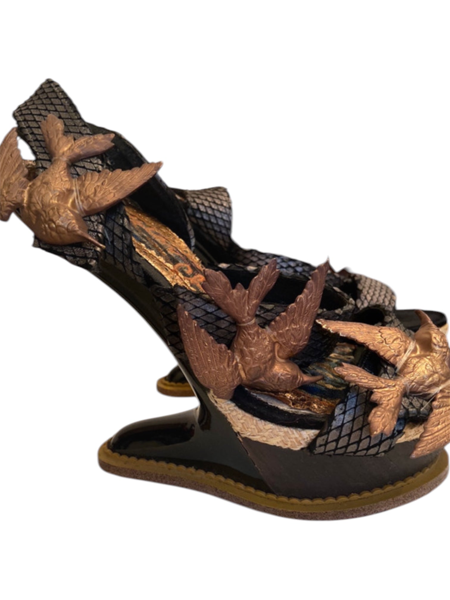 IRREGULAR CHOICE 2014 LOVE DOVE WEDGES