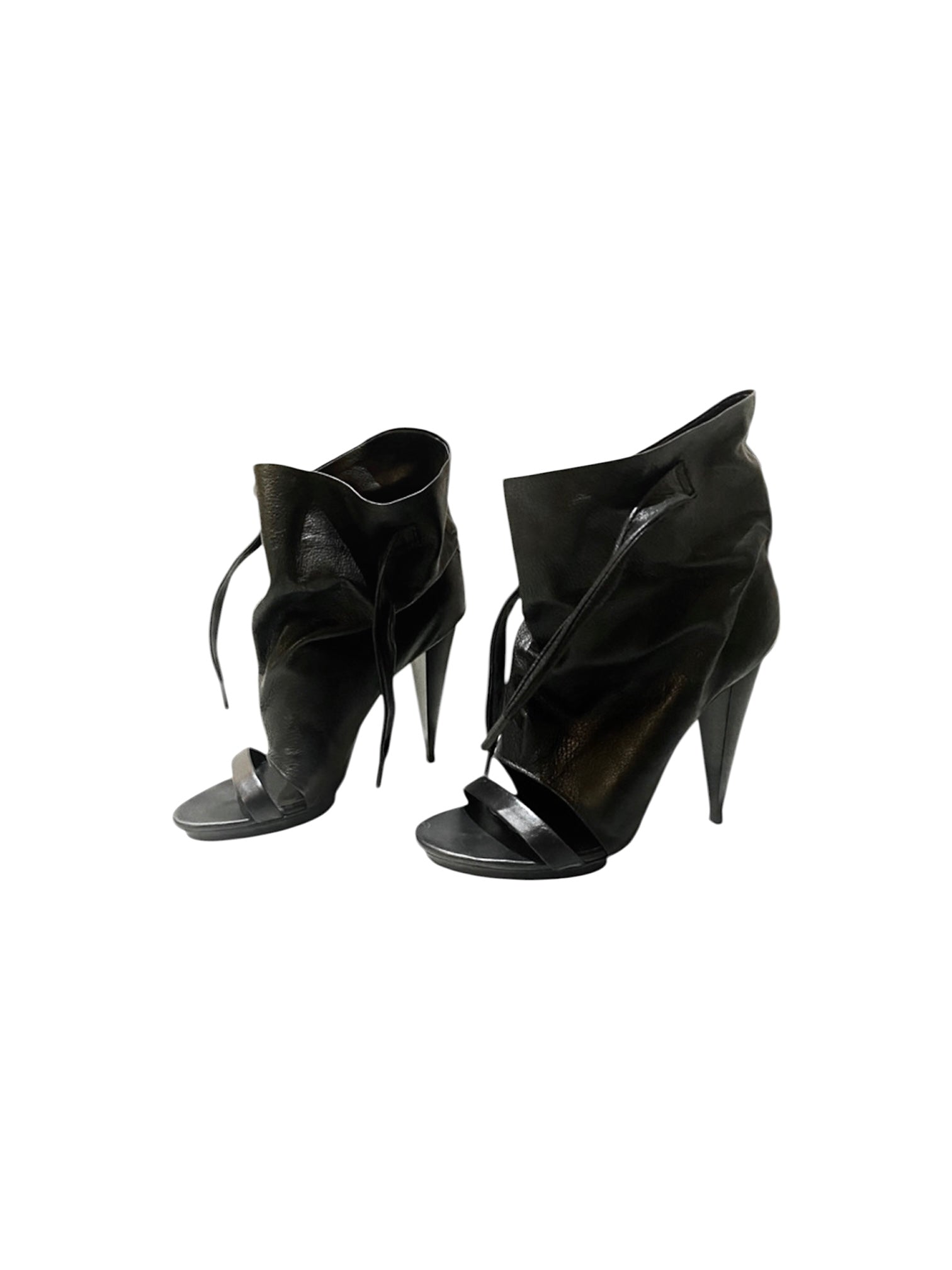 BALENCIAGA OPEN TOE ANKLE BOOTS