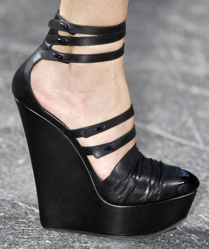 GIVENCHY 2010 PLATFORM WEDGES BY RICCARDO TISCI
