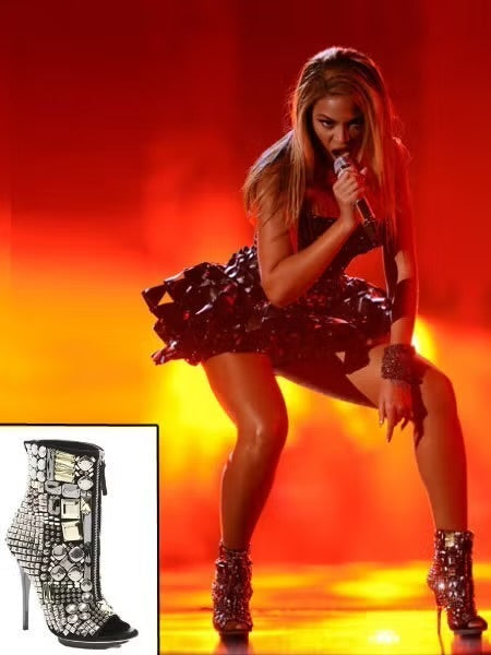 GIUSEPPE ZANOTTI STUDDED METALLIC BOOTIES