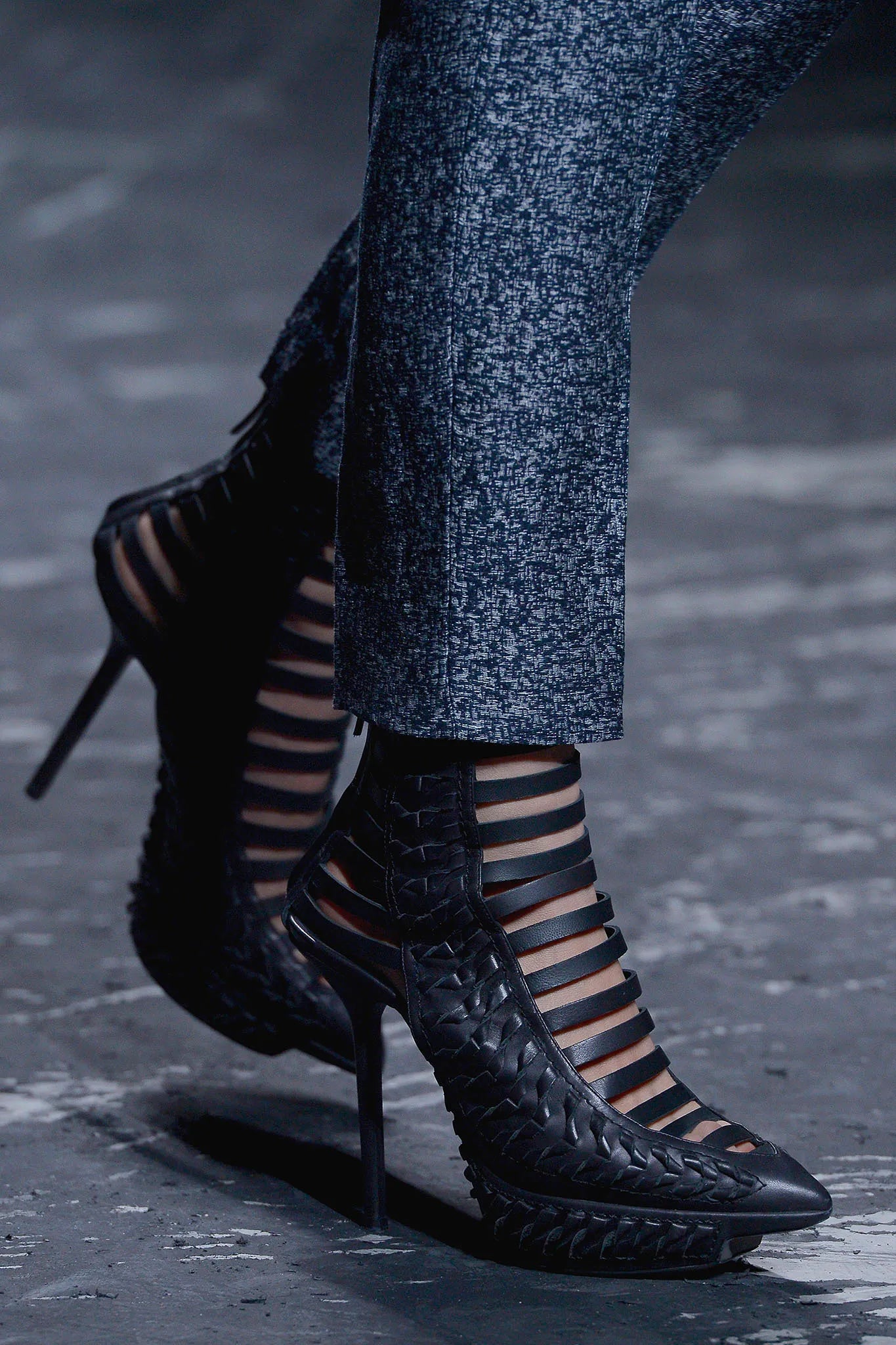 HAIDER ACKERMANN SPRING 2013 WOVEN HEELS