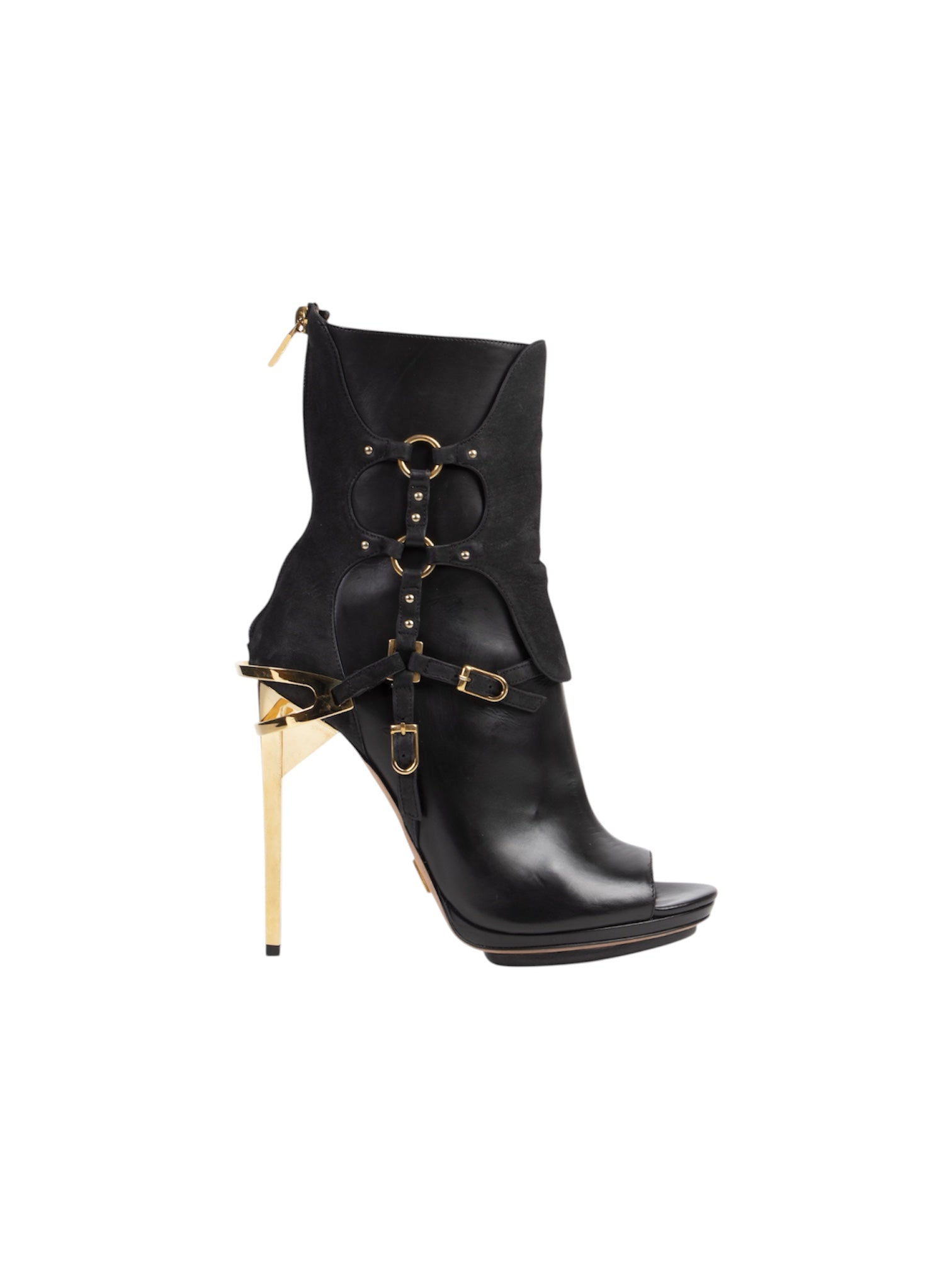 HERVÉ LÉGER FALL 2012 OPEN TOE BOOTIES